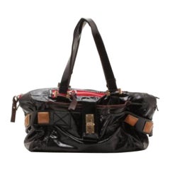 Chloe Black Patent Leather 'Audra' Tote