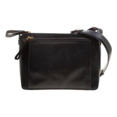 Lanvin Black Python Shoulder Bag