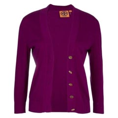 Tory Burch Purple Simone Cardigan XS