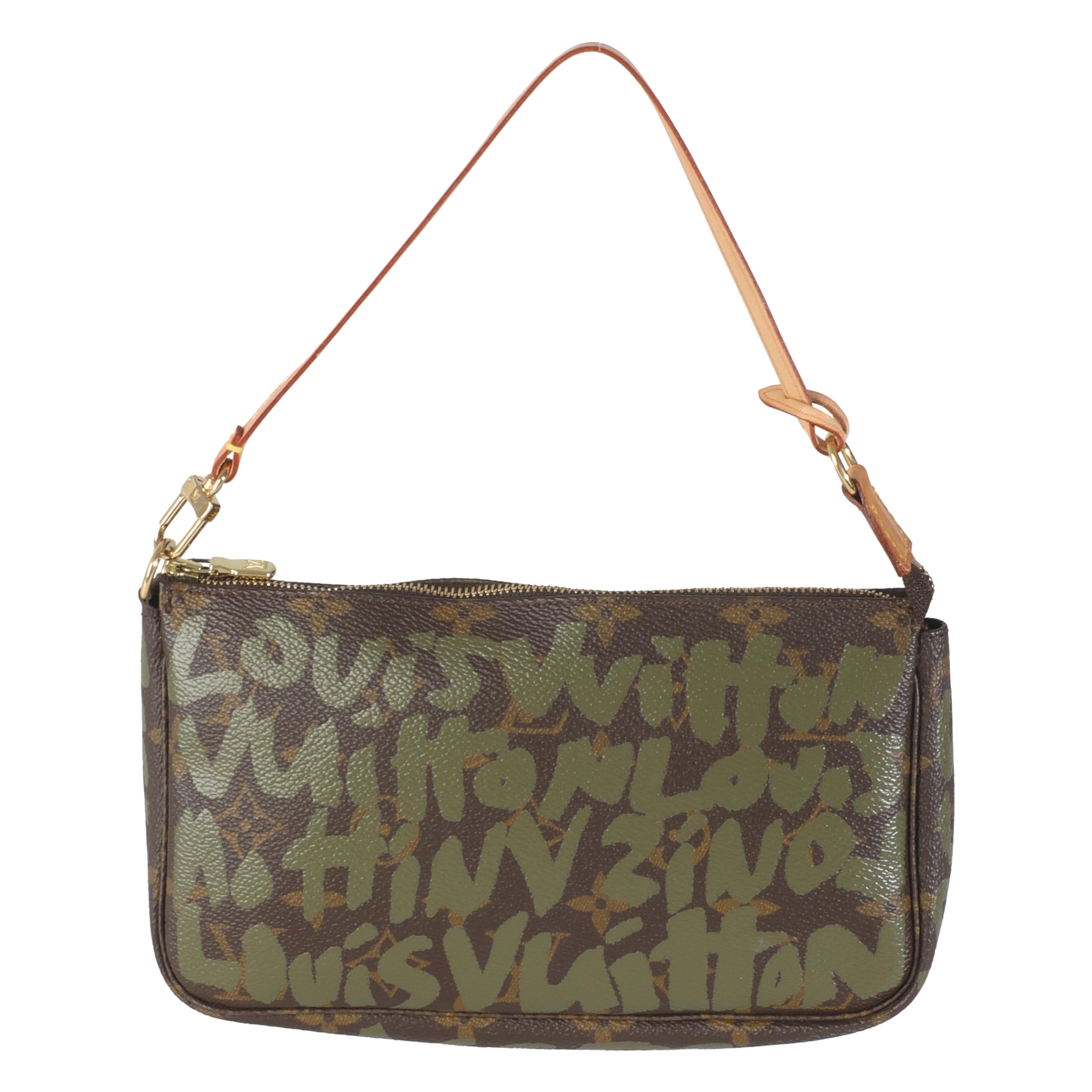 Louis Vuitton x Stephen Sprouse Monograma Lienzo Graffiti Pochette Accesorios en venta