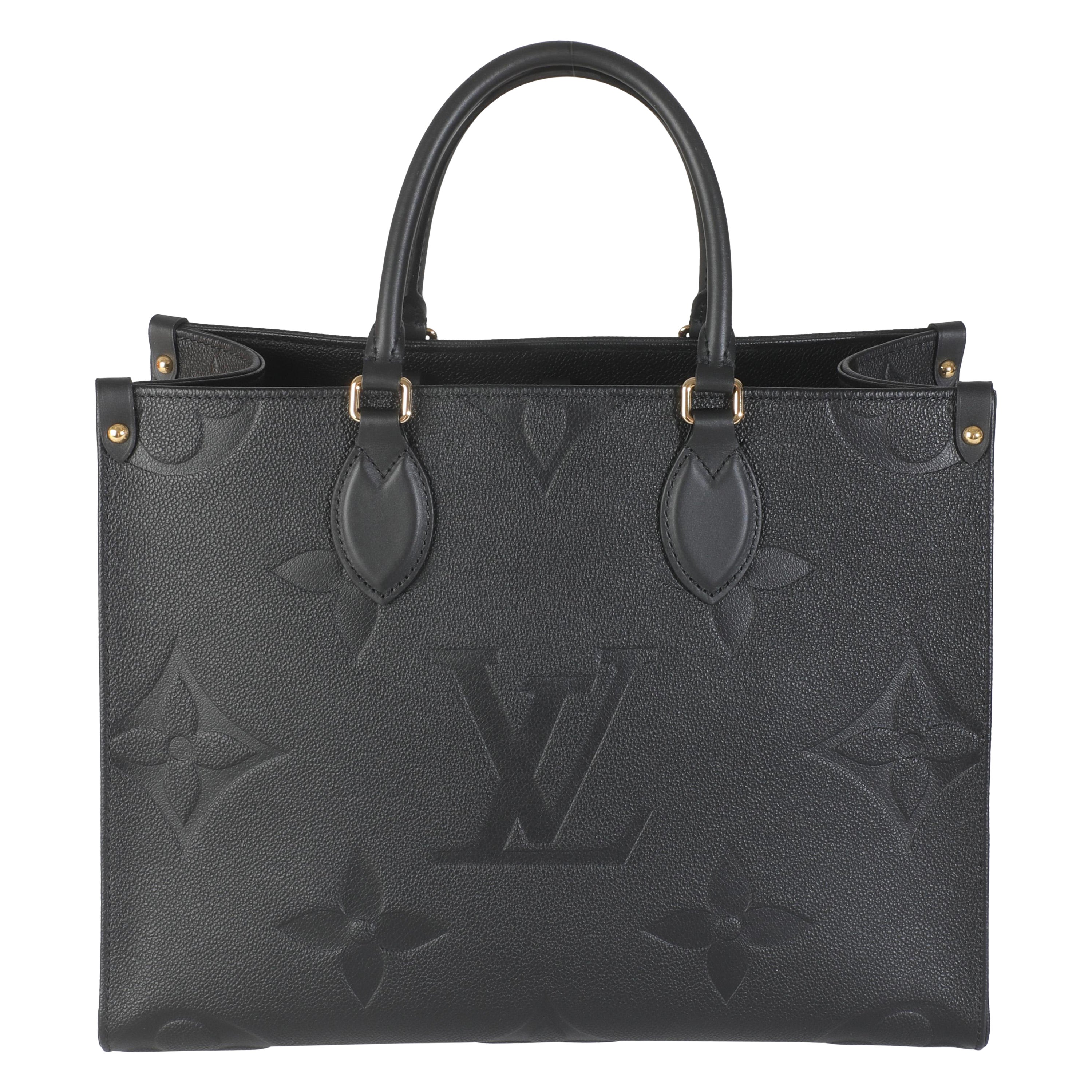 Louis Vuitton Empreinte Onthego MM mit schwarzem Monogramm, Empreinte im Angebot
