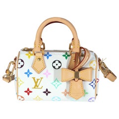 Louis Vuitton x TM White Monogram Multicolor Nano Speedy NM