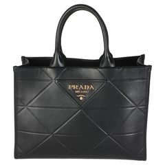 Prada Black Calfskin Medium Symbole Tote
