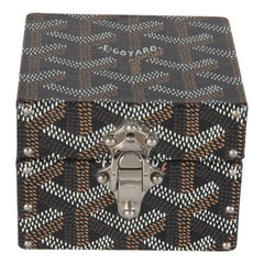 Goyard Black Goyardine Canvas Regence Mini Trunk