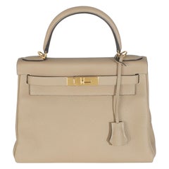 Hermès Trench Clemence Retourne Kelly 28 GHW