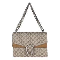 Gucci Beige GG Supreme Canvas Medium Dionysus