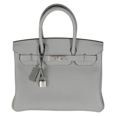Hermès Gris Meyer Togo Birkin 30 PHW