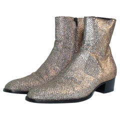 Saint Laurent, Glitter Wyatt boots viper night fw16