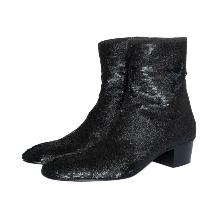 Christian Louboutin, bottines à paillettes Huston en vente