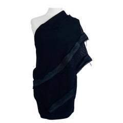 Jay Ahr One Shoulder Black Dress.