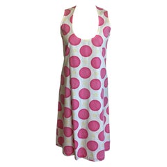 Marni white dress with pink pois.