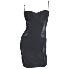 Moschino Vintage Coset Style Dress With Sheer Panels 6