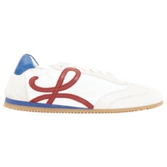 LOEWE Ballet Runner 2.0 red blue leather gumsole tennis flat sneakers EU38