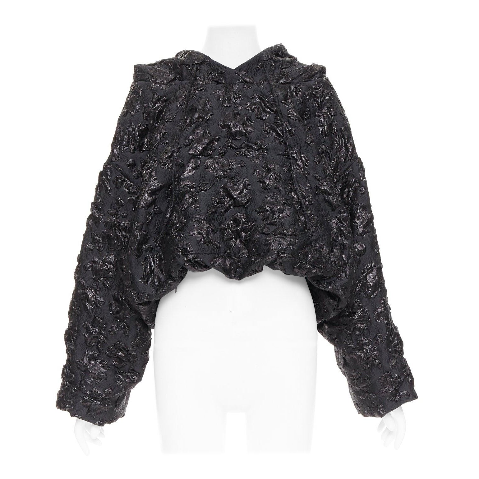 VALENTINO Pier Paolo Piccioli 2022 floraler 3D-Jacquard-Kapuzenpullover IT42 M im Angebot