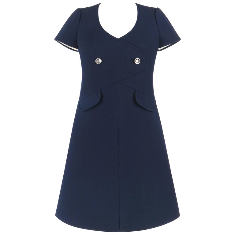 courreges blue dress Courrèges Zipped Mockneck Dress main image 0