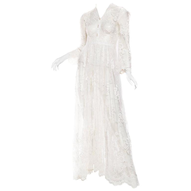net floral gown