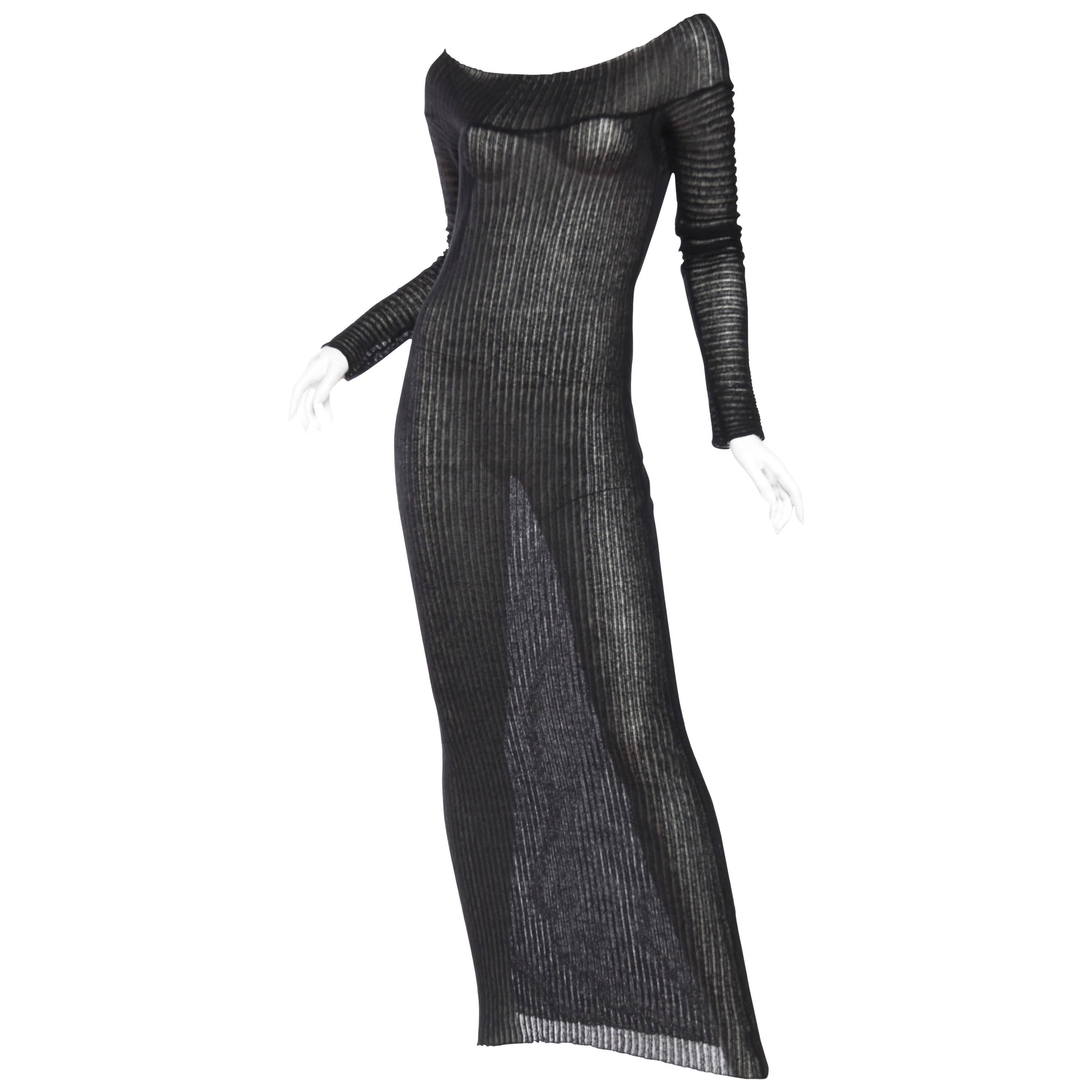 Sheer Knit Dress by Jean Paul Gaultier