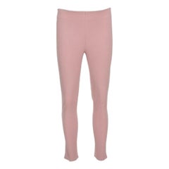 Joseph Light Pink Stretch Gabardine New Tony Cropped Trousers S