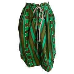 Marni skirt in green and brown.