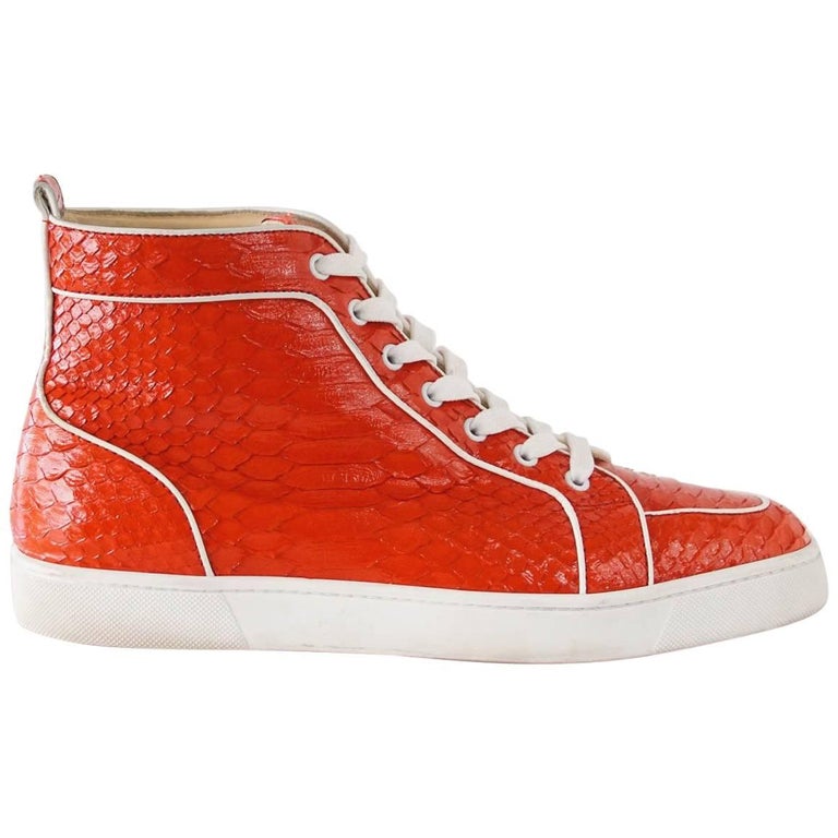 Christian Louboutin High-top sneakers Shoes 43 Black X Red
