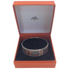 Hermes Torana Orange Elephant Bangle