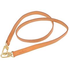 Louis Vuitton Brown Cowhide Leather Shoulder Strap For Small Bags