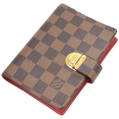 Louis Vuitton Agenda Fonctionnel PM Ebene Damier Canvas Agenda Cover