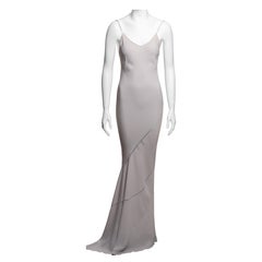 John Galliano Bias-Cut Satin-Backed Crepe Slip Dress with Spiral Seam, SS 1994
