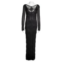 Christian Dior by John Galliano Openwork Viscose Knit Evening Dress, SS 1999