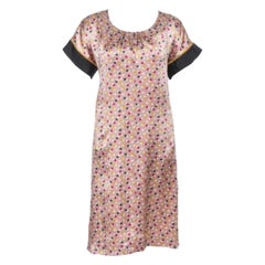 Kenzo Multicolor Abstract Polka Dot Print Silk Shift Dress M