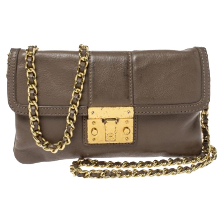 Tory Burch Beige Leather Crossbody Bag For Sale