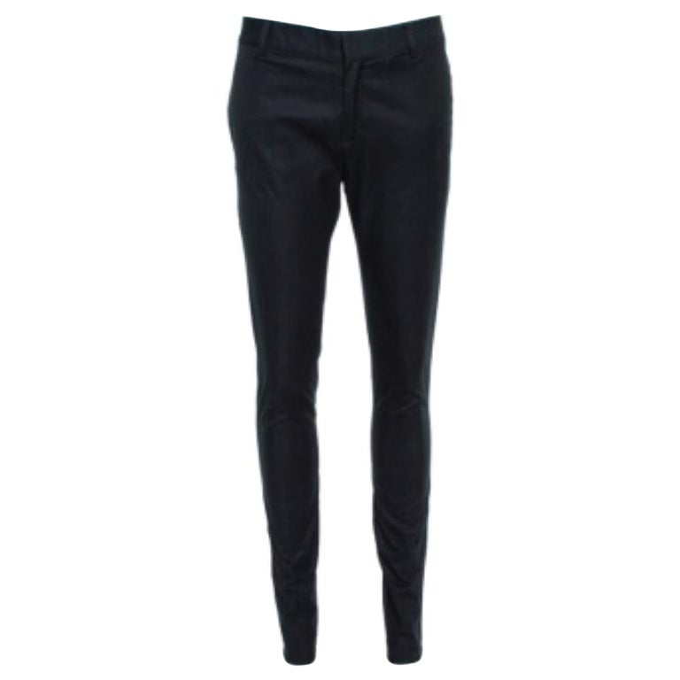 Dsquared2 Black Cotton Tapered Trousers M For Sale