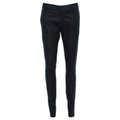 Dsquared2 Black Cotton Tapered Trousers M