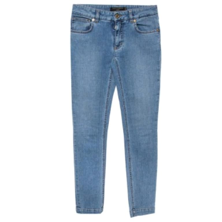 Dolce and Gabbana Blue Denim Kate Jeans XS For Sale