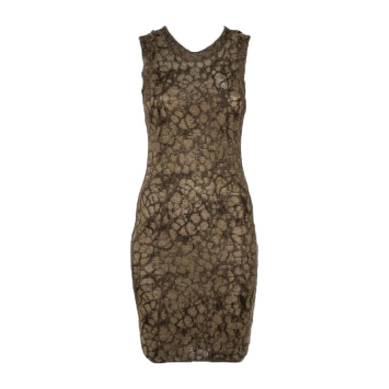 M Missoni Gold Lurex Knit Cardigan & Midi Dress Set S For Sale
