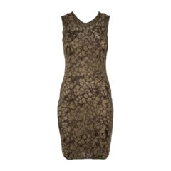 M Missoni Gold Lurex Knit Cardigan & Midi Dress Set S