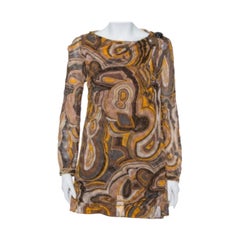 Missoni Multicolor Lurex Knit Bead Embellished Tunic M
