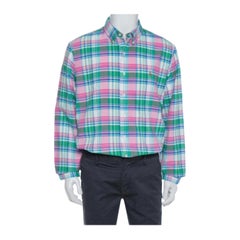Ralph Lauren Multicolor Plaid Cotton Long Sleeve Button Front Shirt XL