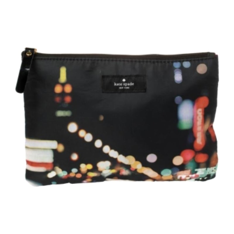 Kate Spade Multicolor Nylon Zipped Pouch For Sale