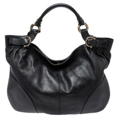 Salvatore Ferragamo Black Leather Tote