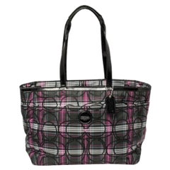 Coach Multicolor Canvas and Patent Leather Diaper Bag