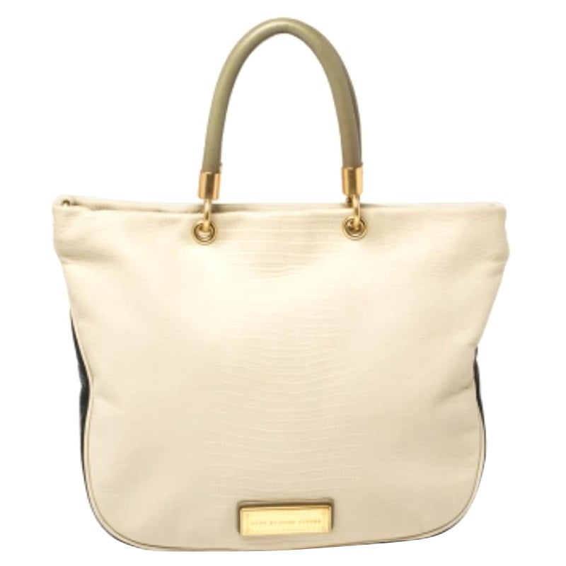 Marc by Marc Jacobs Tricolor Lizard Embossed Leather Too Hot to Handle Tote For Sale