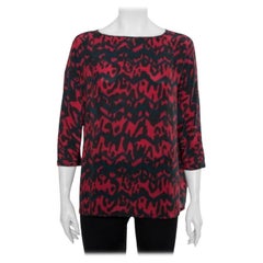 M Missoni Multicolor Printed Silk Oversized Top S