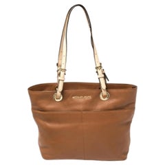 MICHAEL Michael Kors Brown/Beige Leather Bedford Tote
