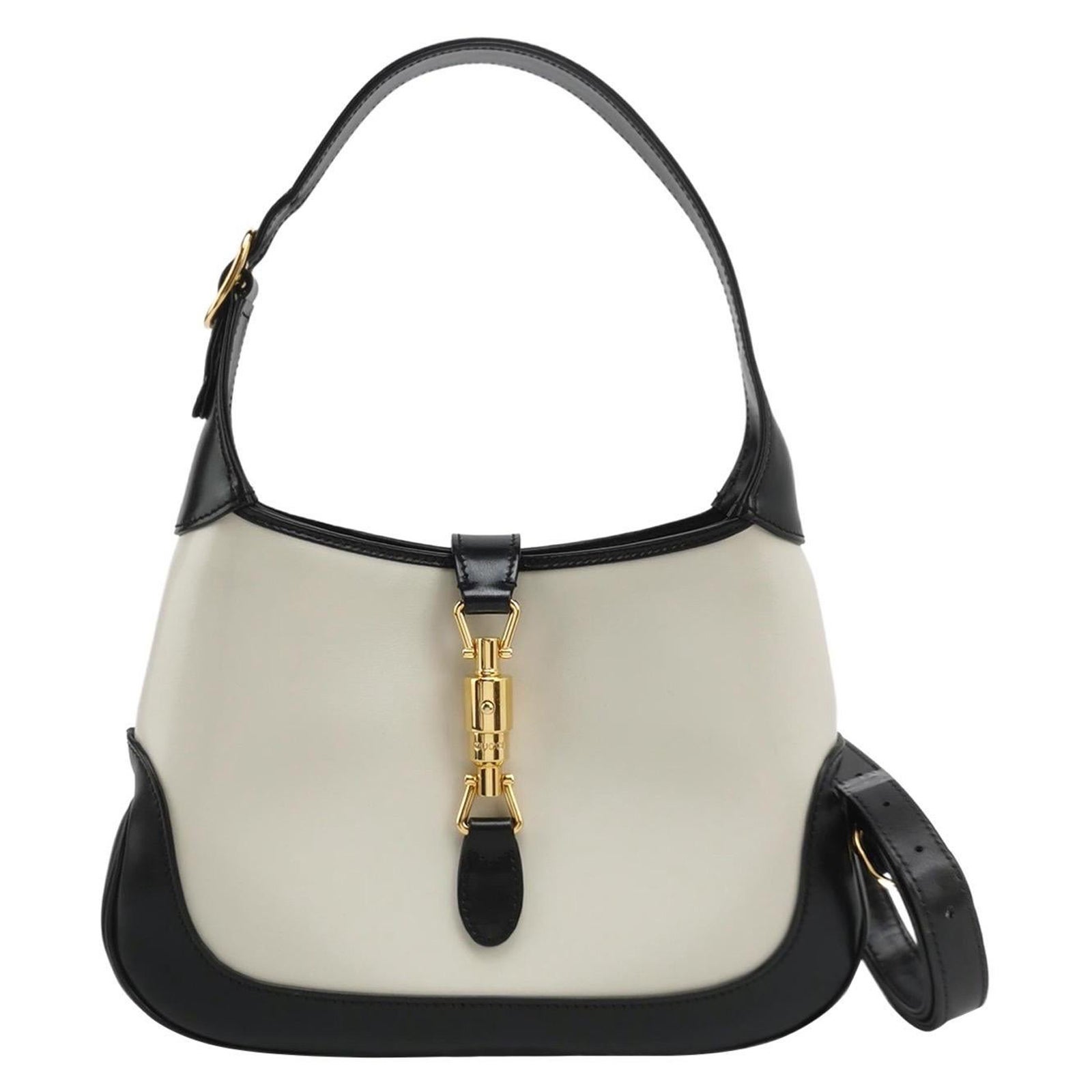 Gucci Jackie 1961 Small Black and White Leather Bag en vente