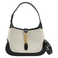 Gucci Jackie 1961 Small Black and White Leather Bag