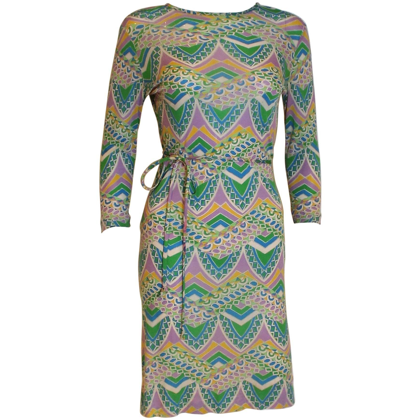 1960/70s Silk Jersey Dress