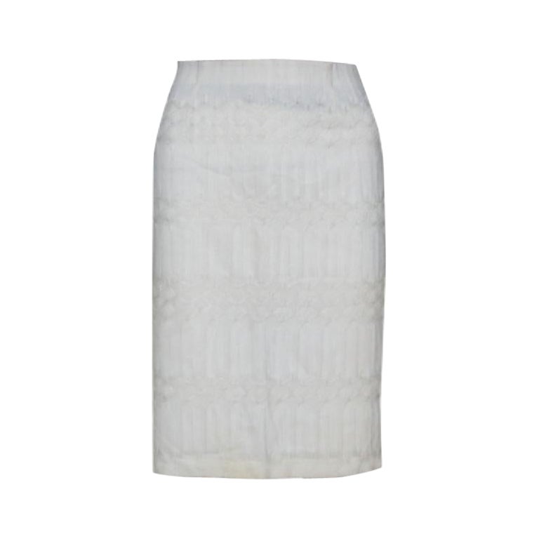 Missoni Cream Lace Mini Skirt M For Sale