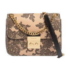 Michael Kors Pink/Black Leather Small Sloan Shoulder Bag