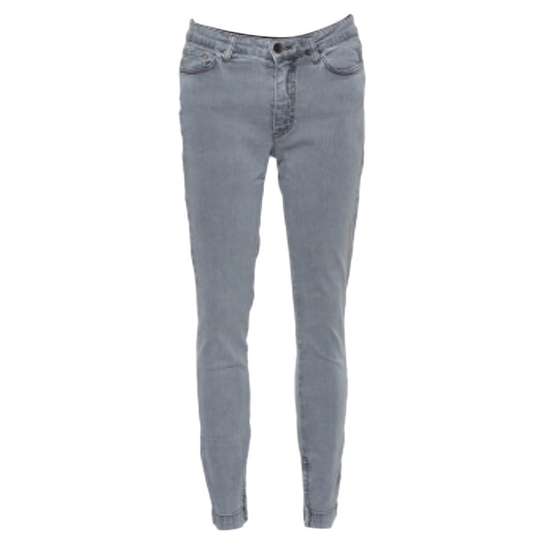 Dolce & Gabbana Navy Blue Denim Distressed Kate Jeans M For Sale
